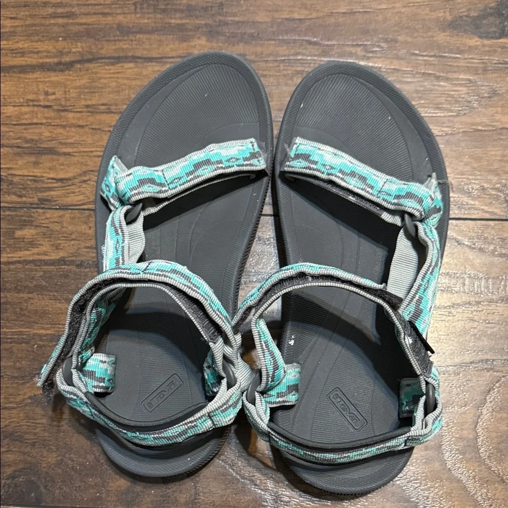 Teva Women's Sandals - Gray with Teal Pattern